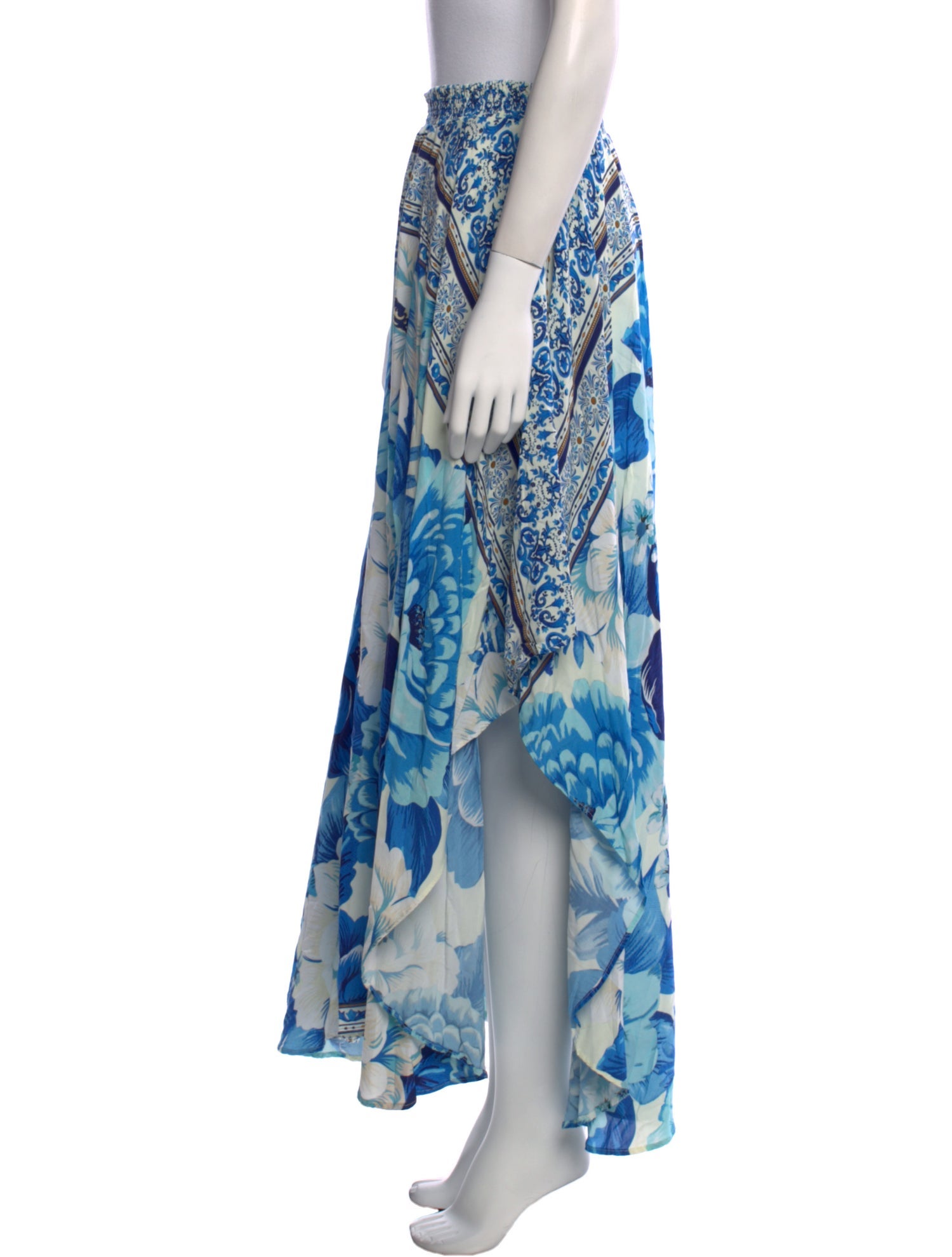 Farm Rio Silk Midi Length Skirt