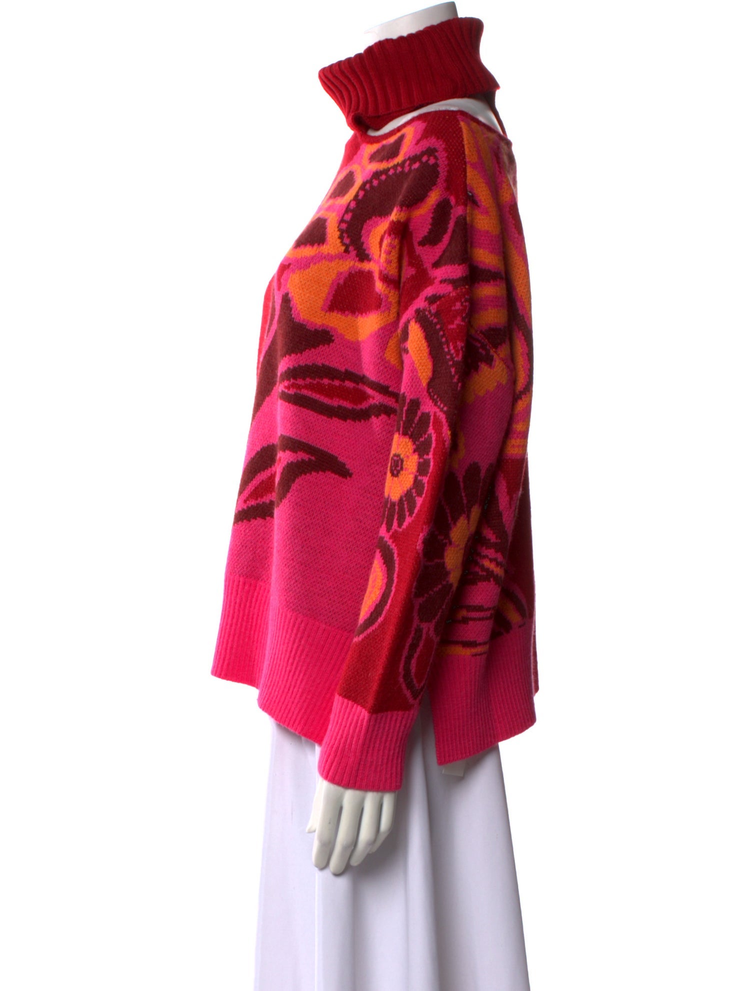 Farm Rio Printed Turtleneck Sweater