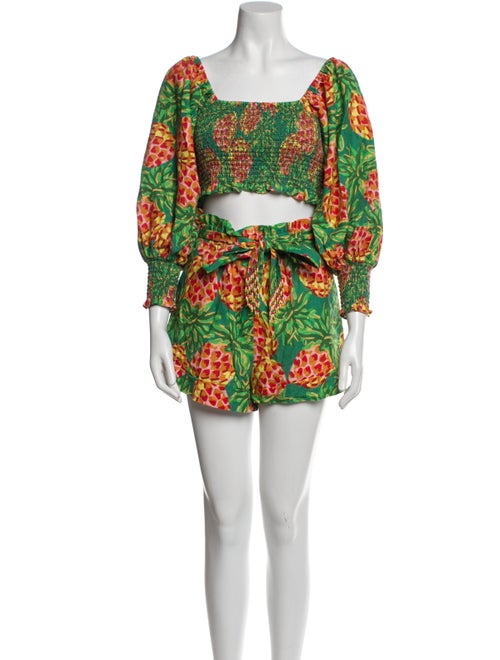 Farm Rio Linen Printed Short Set