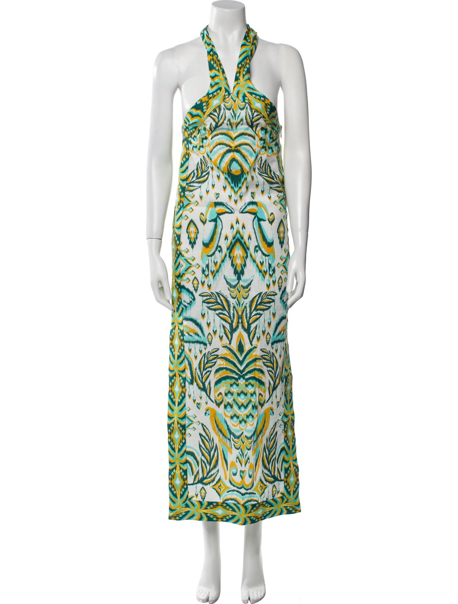 Farm Rio Linen Long Dress w/ Tags