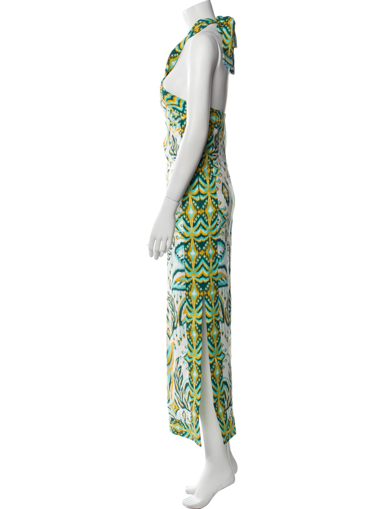 Farm Rio Linen Long Dress w/ Tags