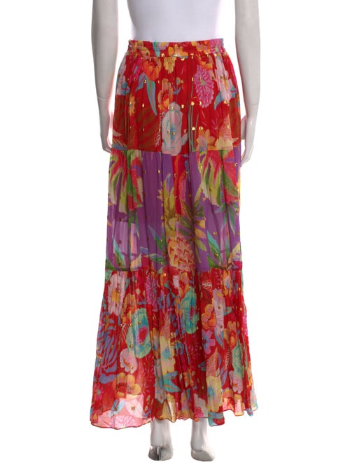 Farm Rio Floral Print Long Skirt