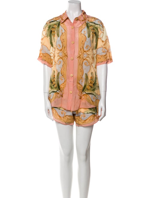 Farm Rio Linen Printed Pant Set