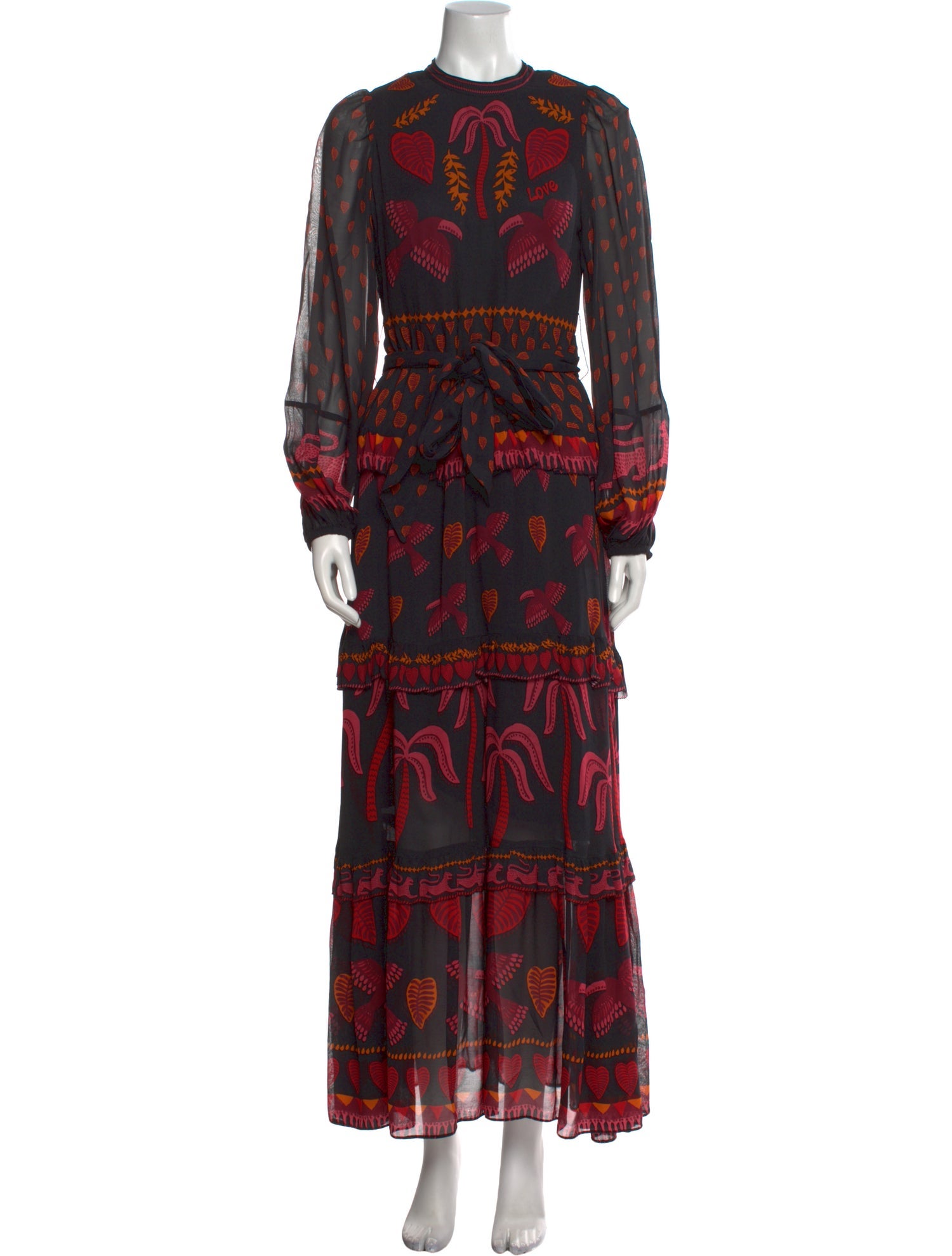 Farm Rio Printed Long Dress