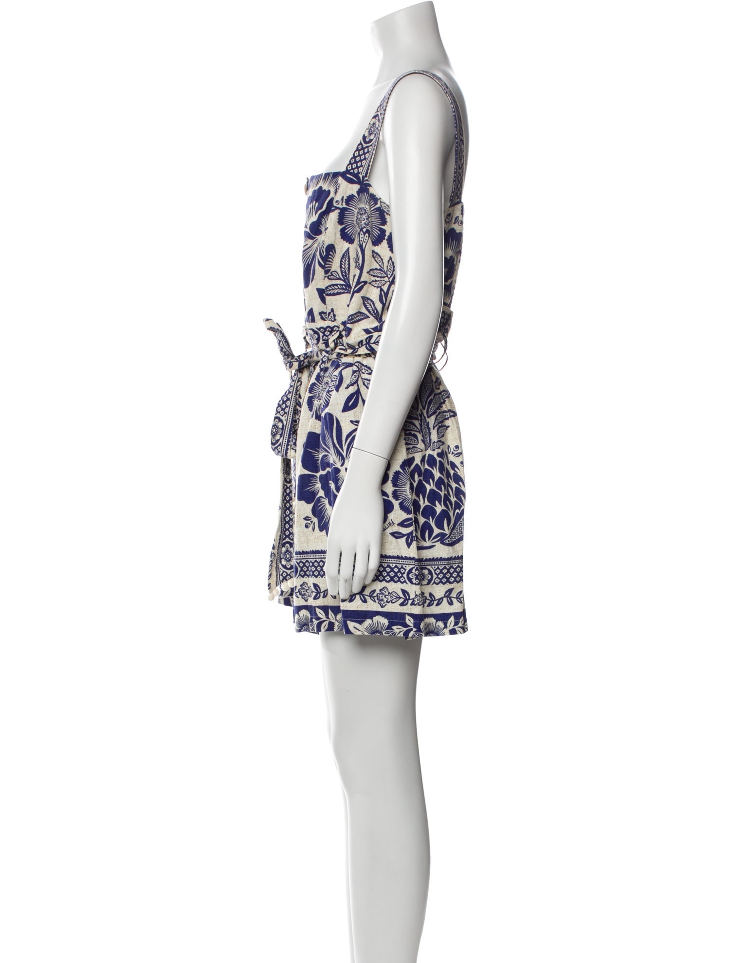 Farm Rio Linen Printed Romper