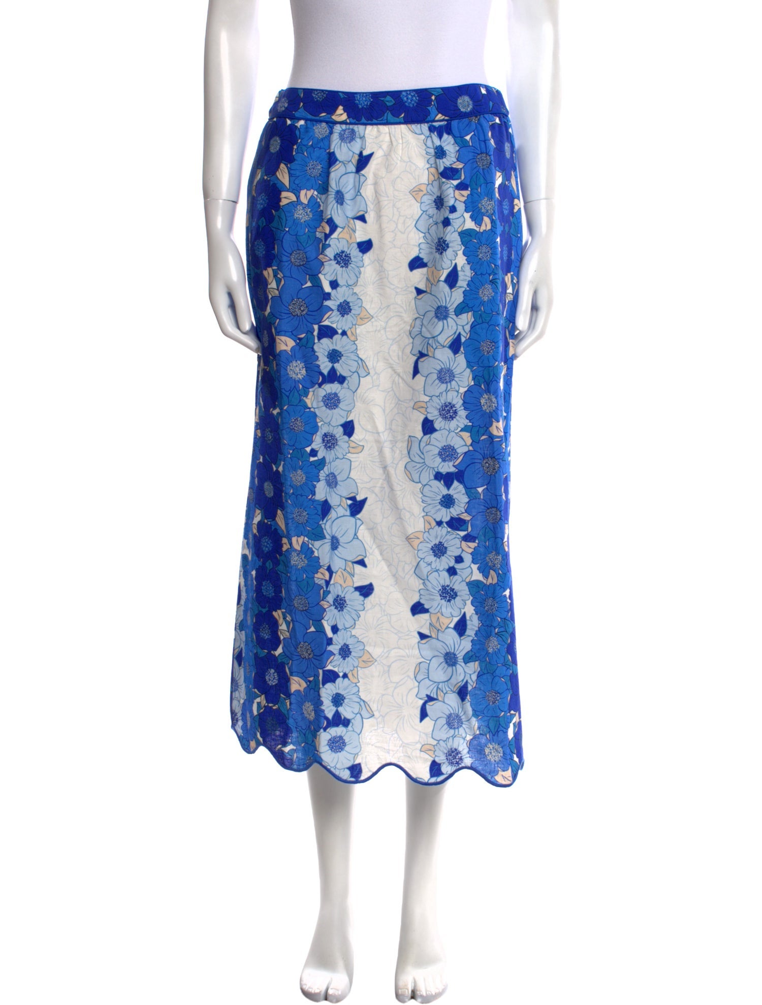 Farm Rio Linen Midi Length Skirt w/ Tags