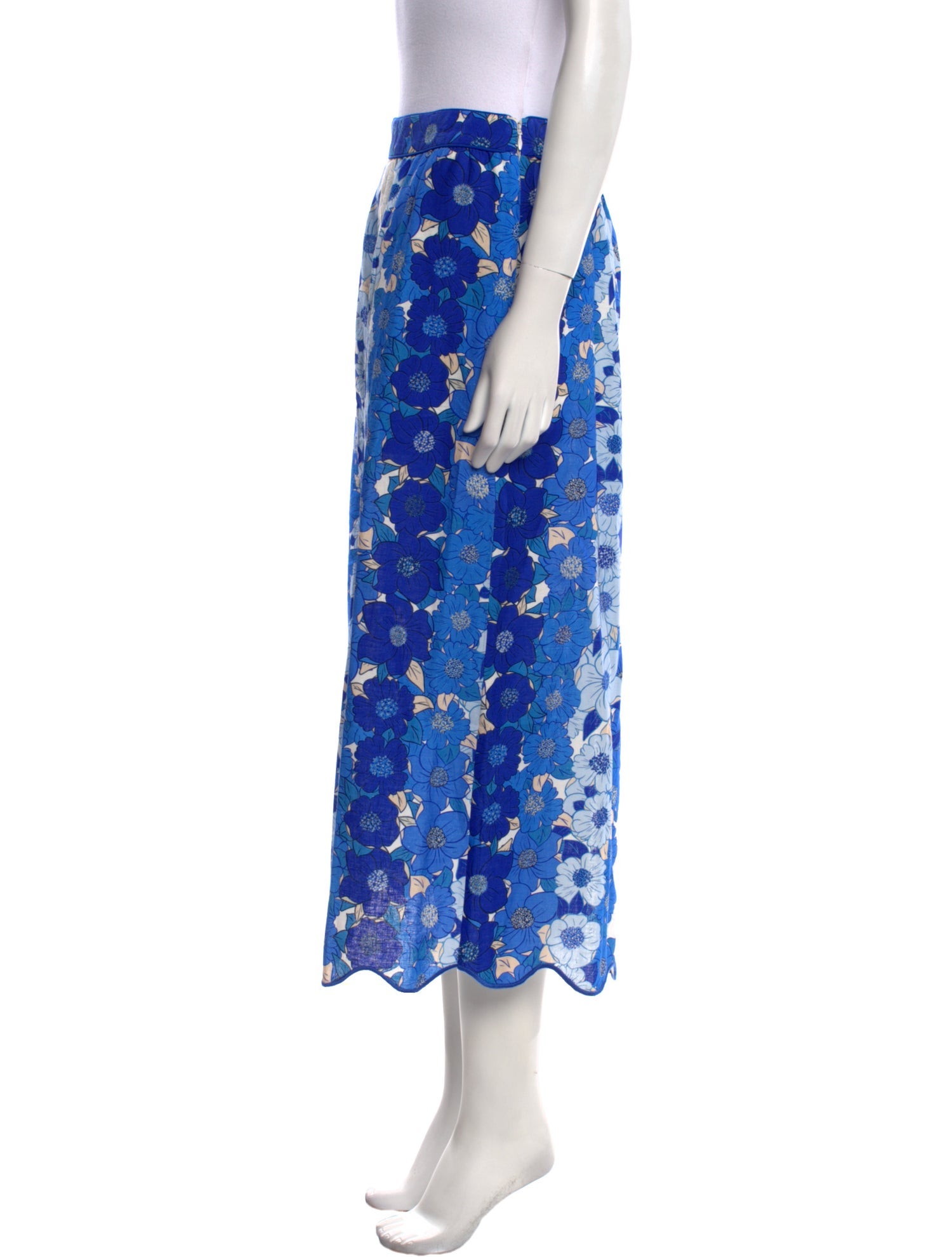 Farm Rio Linen Midi Length Skirt w/ Tags