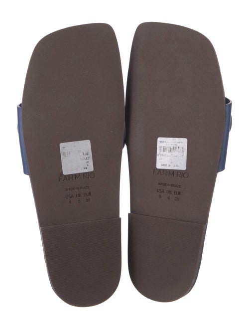 Farm Rio Leather Slides