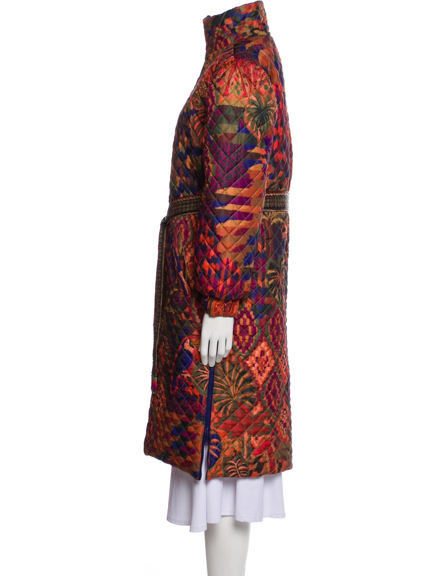 Farm Rio Printed Trench Coat