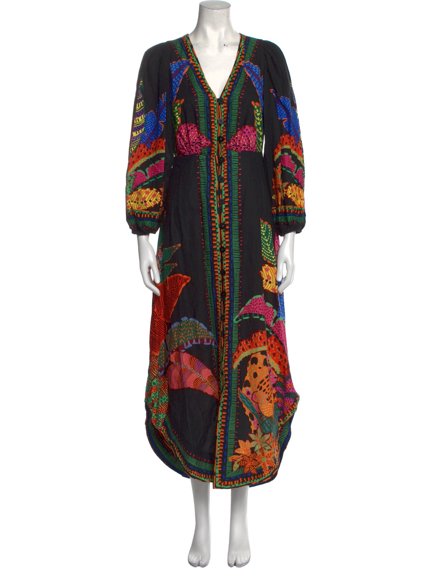 Farm Rio Linen Long Dress