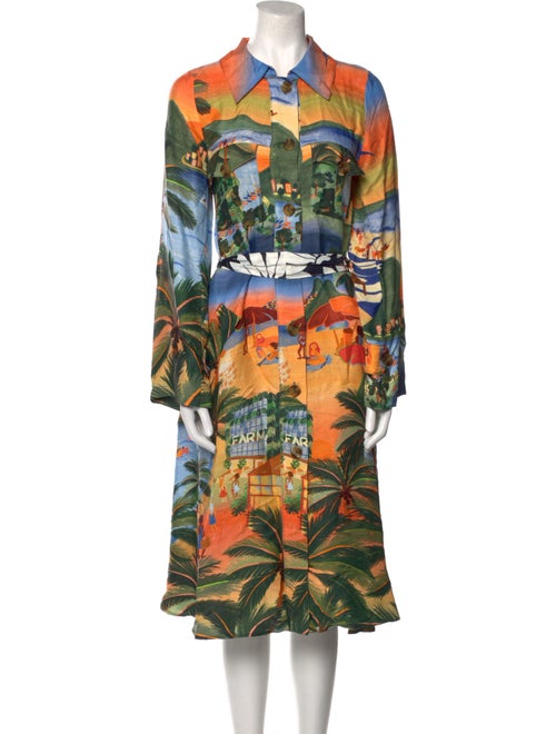 Farm Rio Printed Midi Length Dress