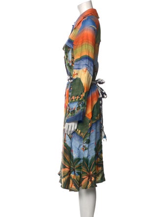 Farm Rio Printed Midi Length Dress
