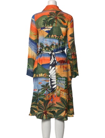 Farm Rio Printed Midi Length Dress