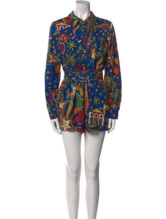 Farm Rio Linen Printed Romper