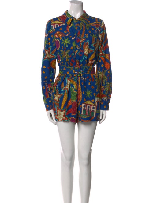 Farm Rio Linen Printed Romper