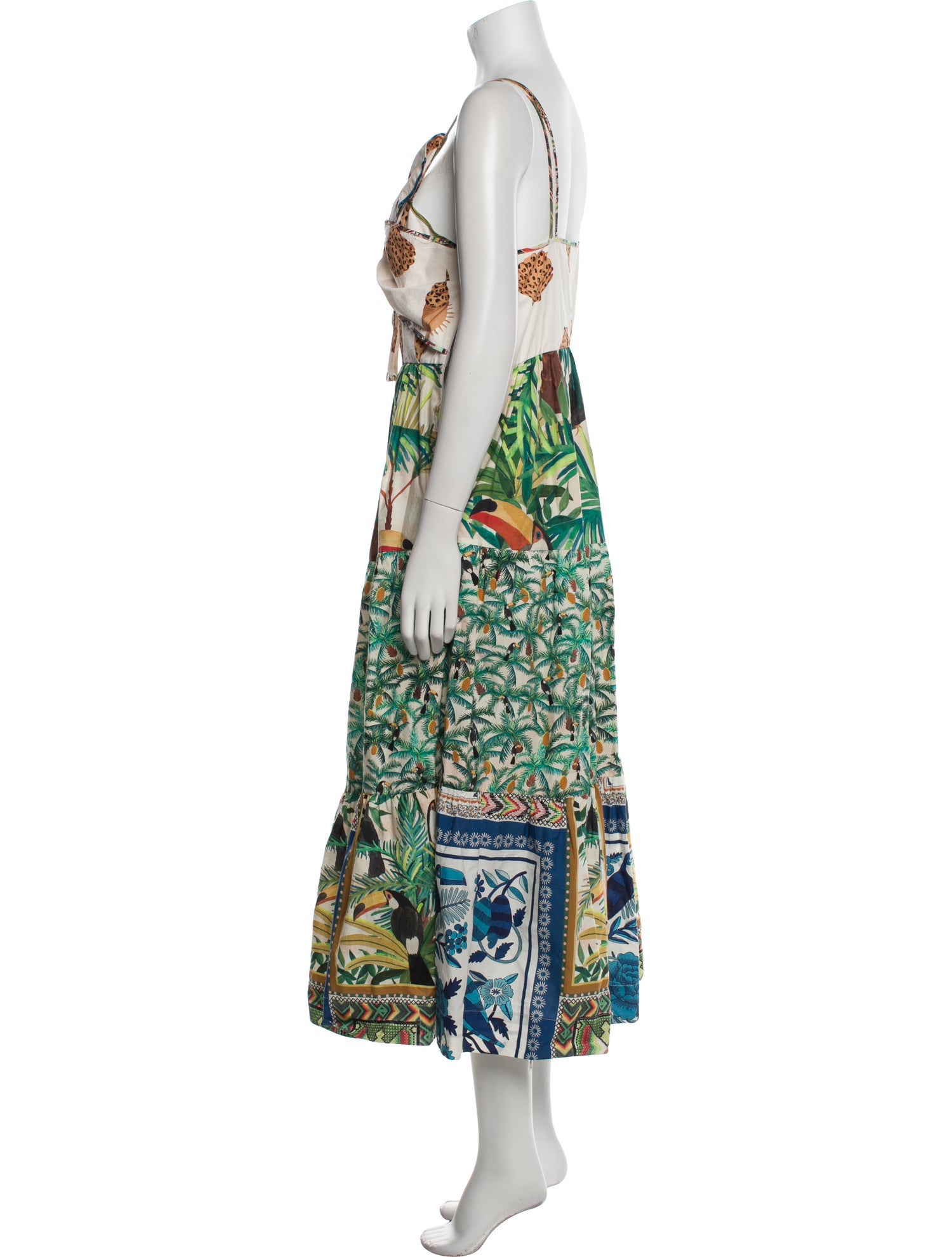 Farm Rio Floral Print Long Dress