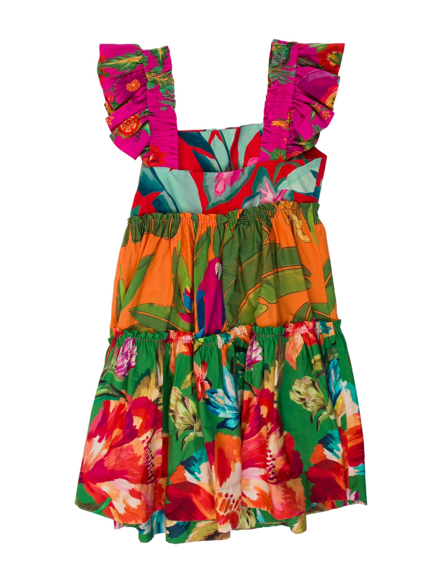 Farm Rio Floral Print Mini Dress