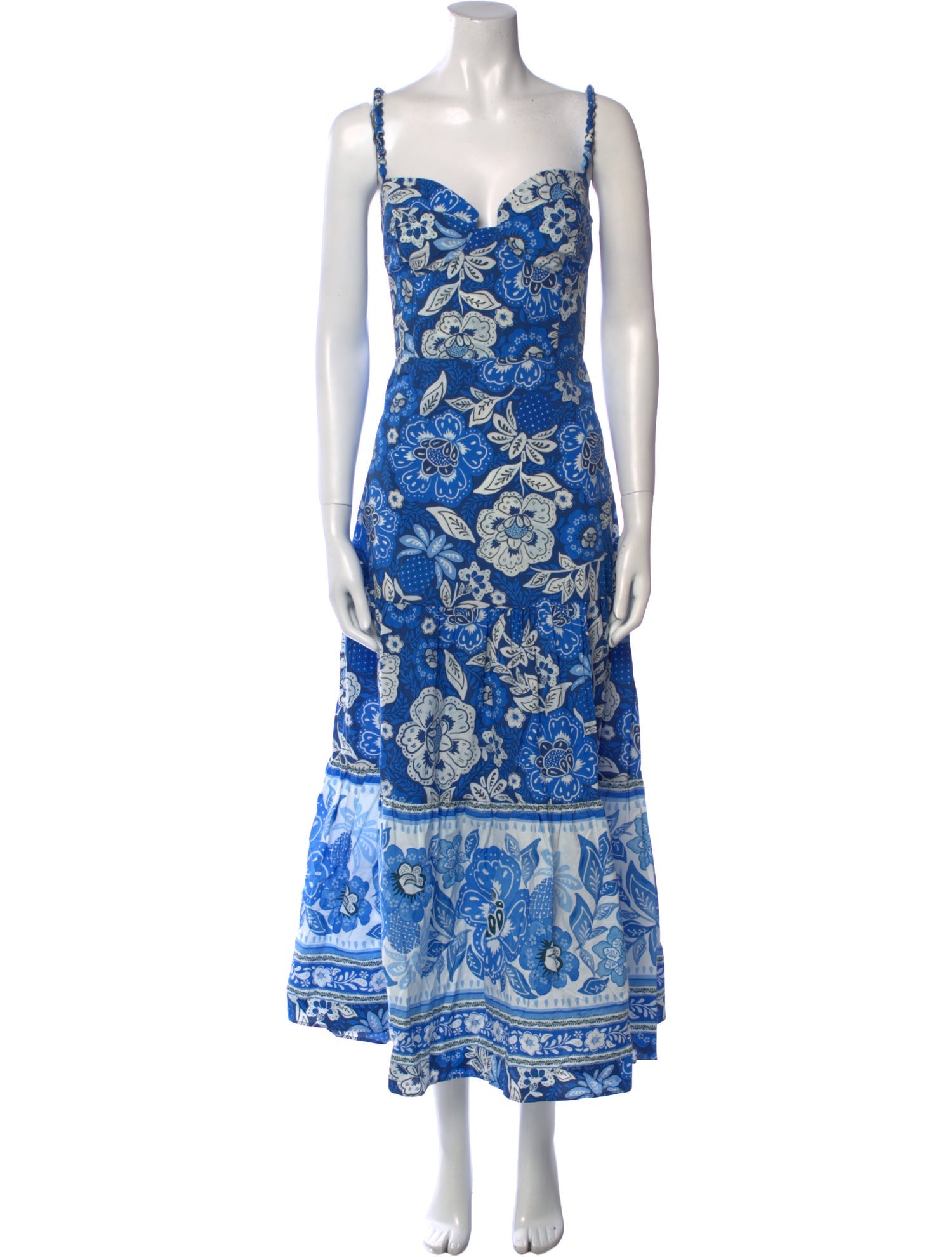 Farm Rio Floral Print Long Dress w/ Tags