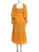 Farm Rio Square Neckline Long Dress