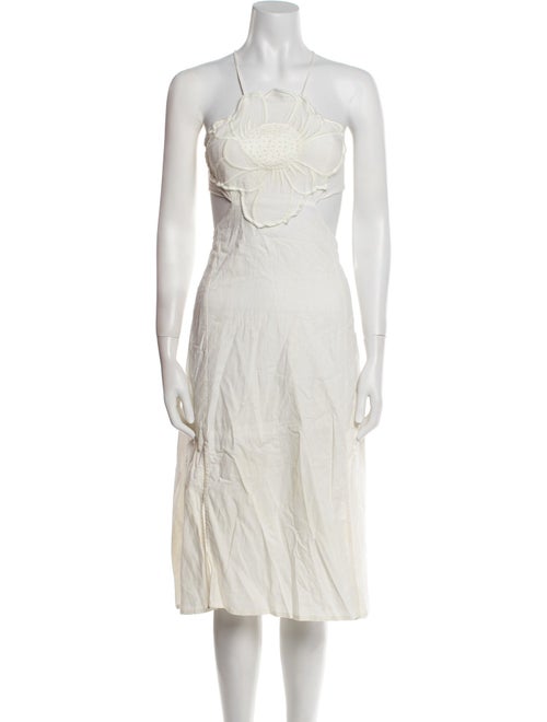 Farm Rio Linen Knee-Length Dress