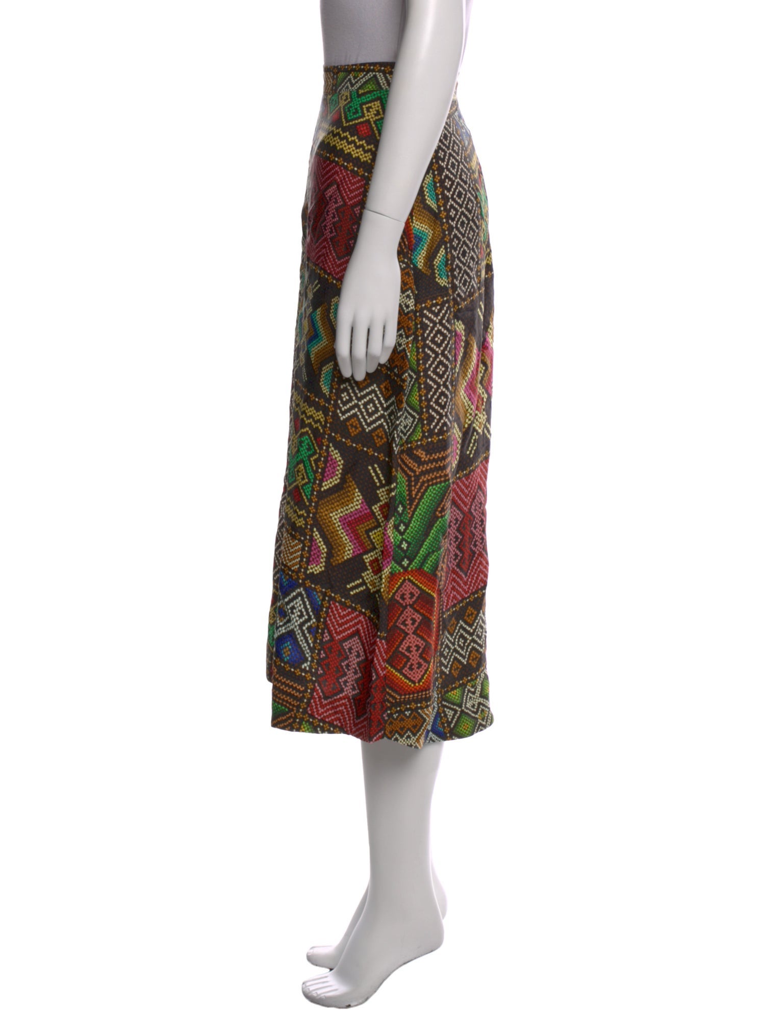 Farm Rio Printed Midi Length Skirt