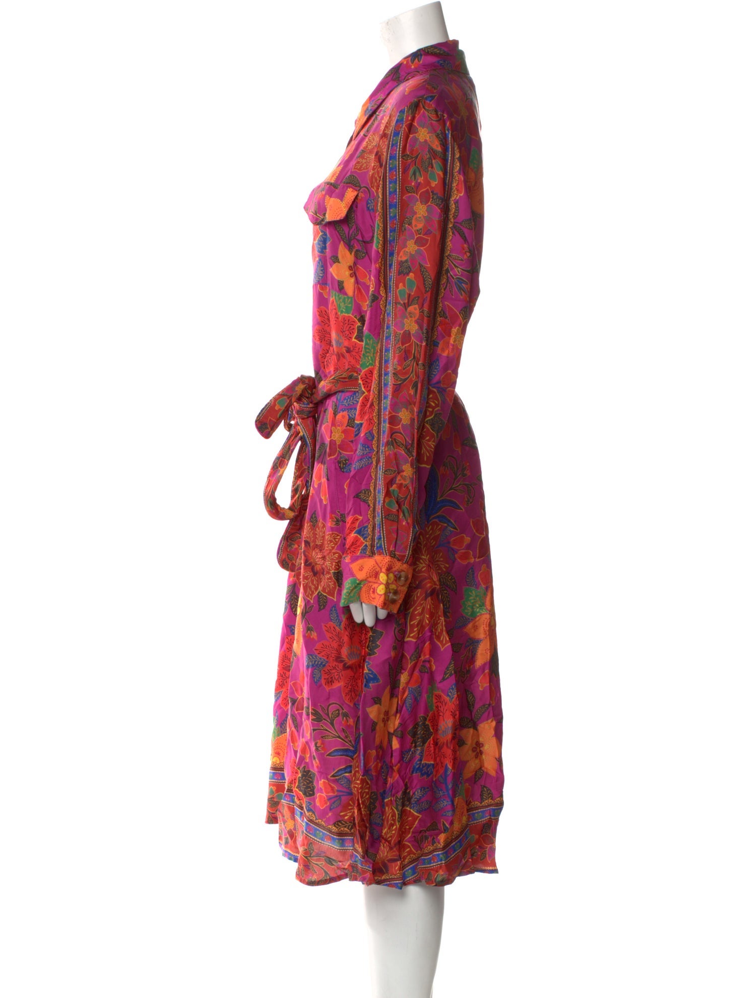 Farm Rio Floral Print Midi Length Dress