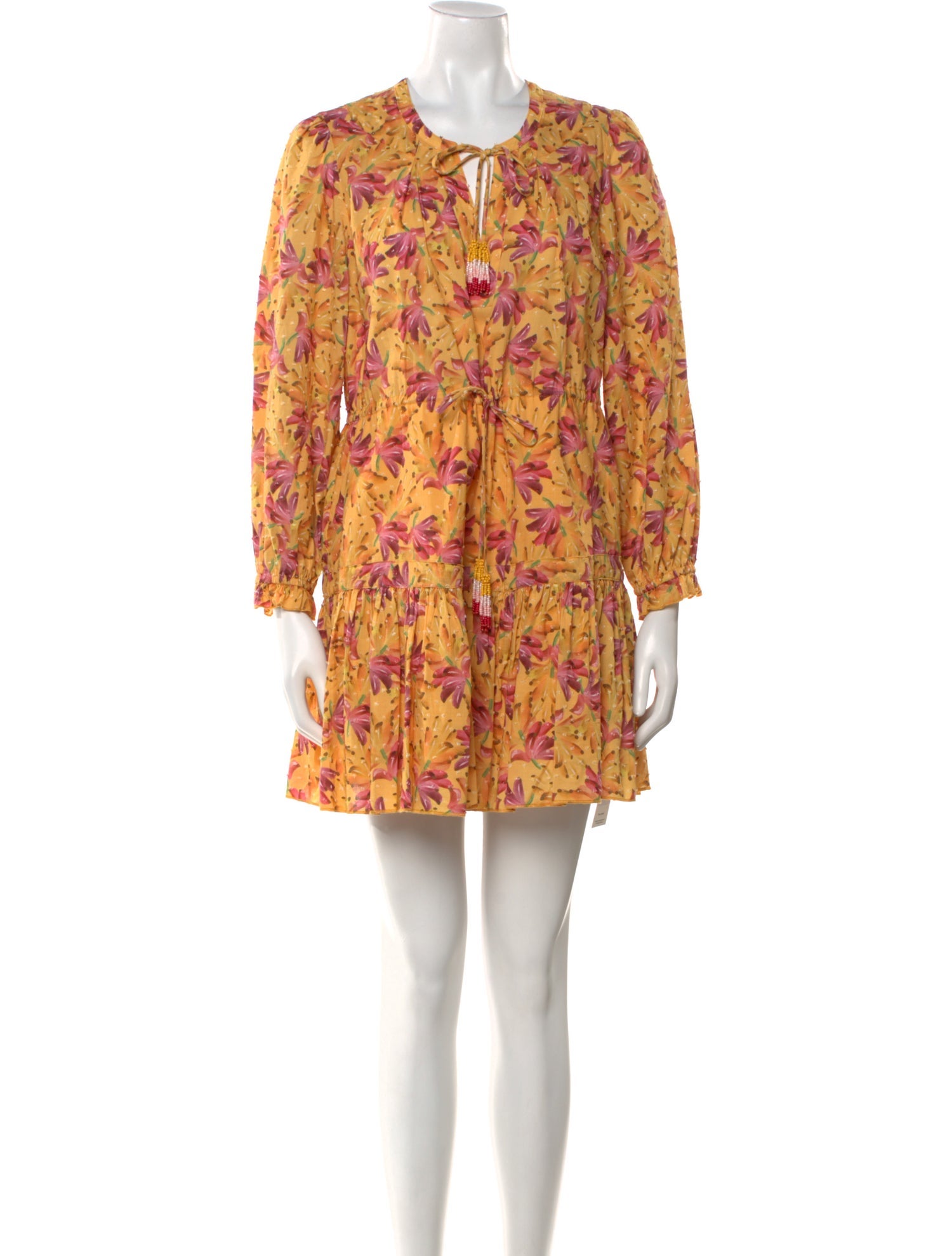 Farm Rio Floral Print Mini Dress