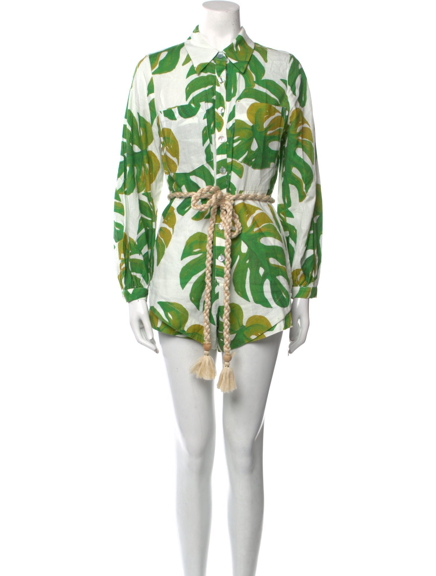 Farm Rio Linen Printed Romper