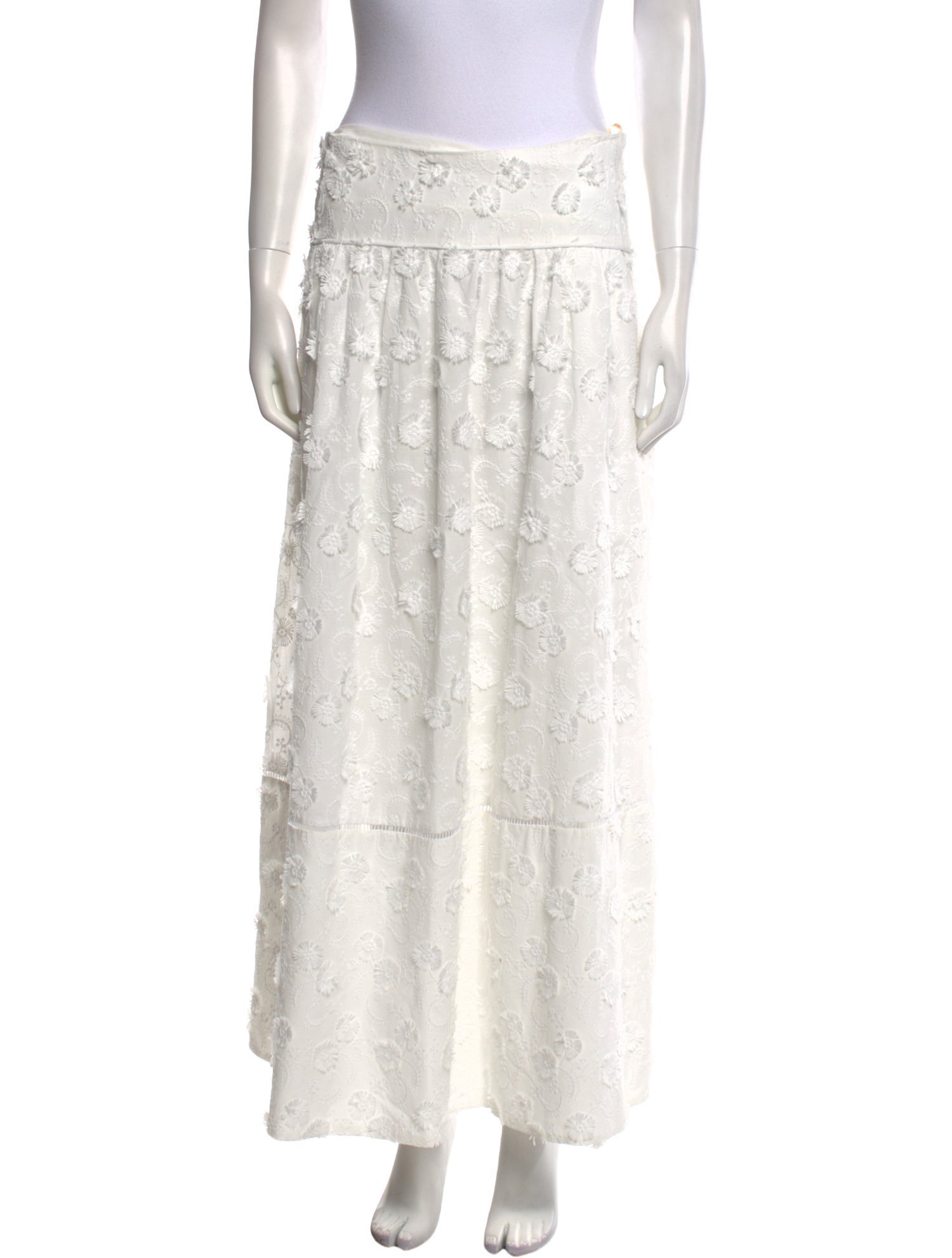 Farm Rio Lace Pattern Midi Length Skirt w/ Tags