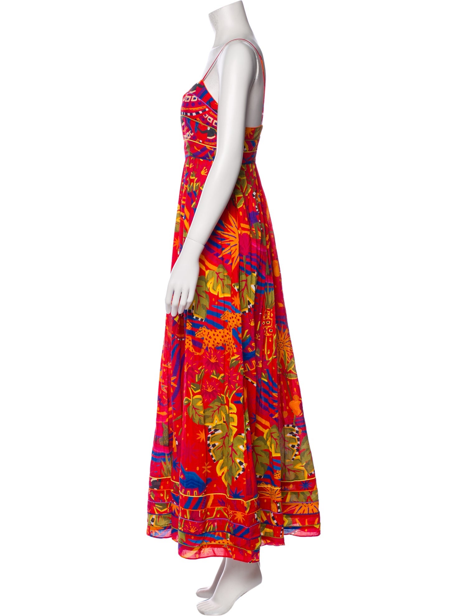 Farm Rio Floral Print Long Dress w/ Tags