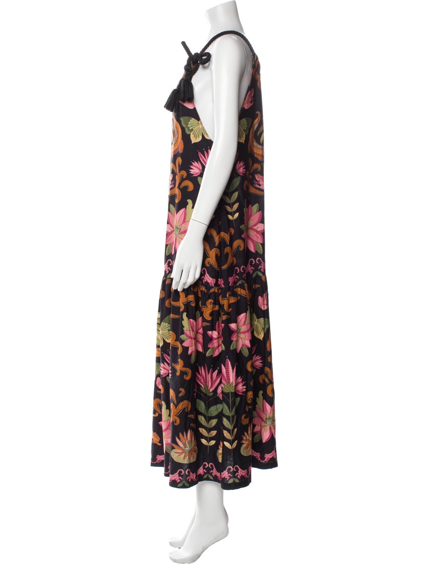 Farm Rio Floral Print Midi Length Dress