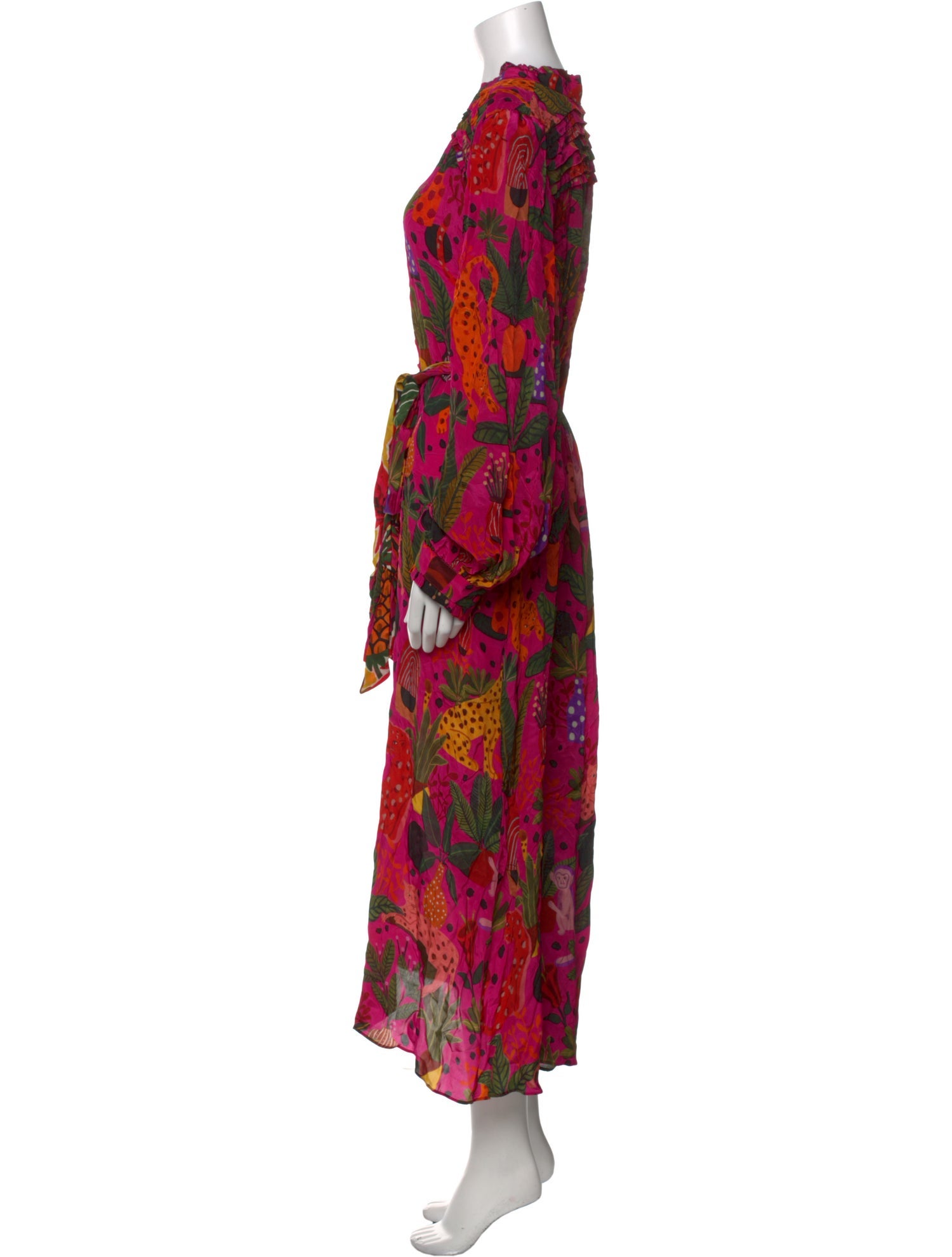 Farm Rio Floral Print Long Dress