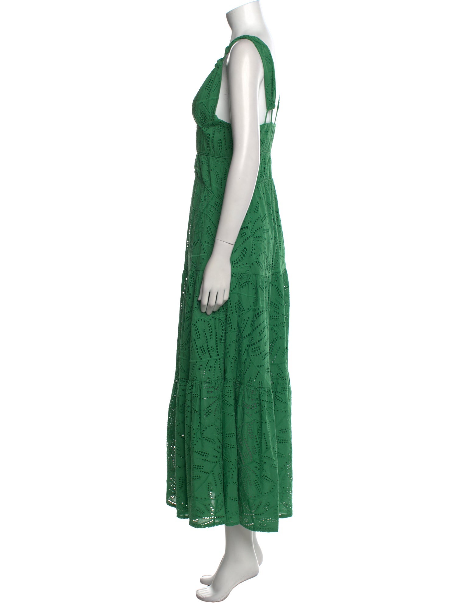 Farm Rio Lace Pattern Long Dress