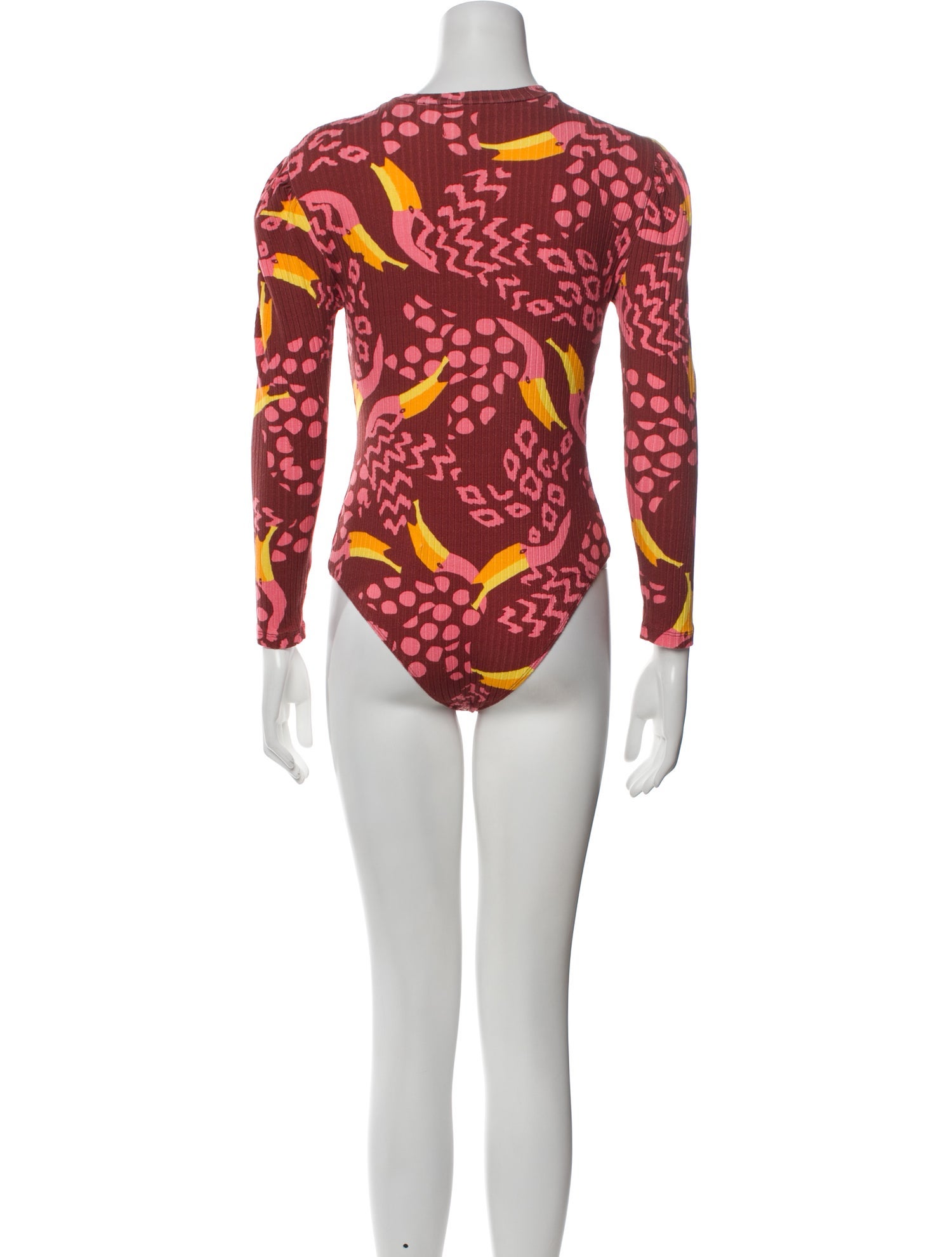 Farm Rio Printed Crew Neck Bodysuit