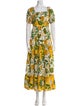 Farm Rio Floral Print Long Dress