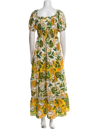 Farm Rio Floral Print Long Dress