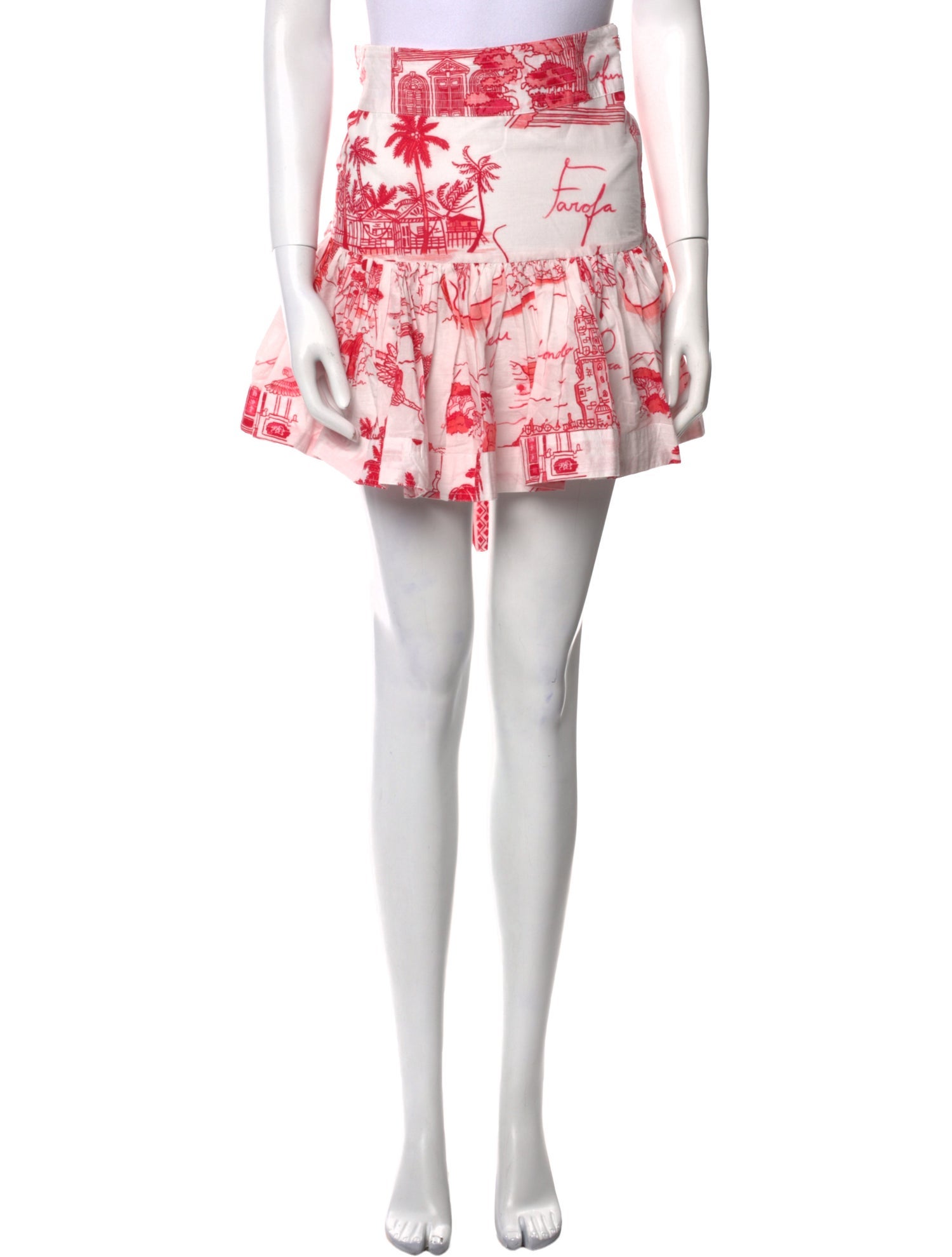 Farm Rio Printed Mini Skirt