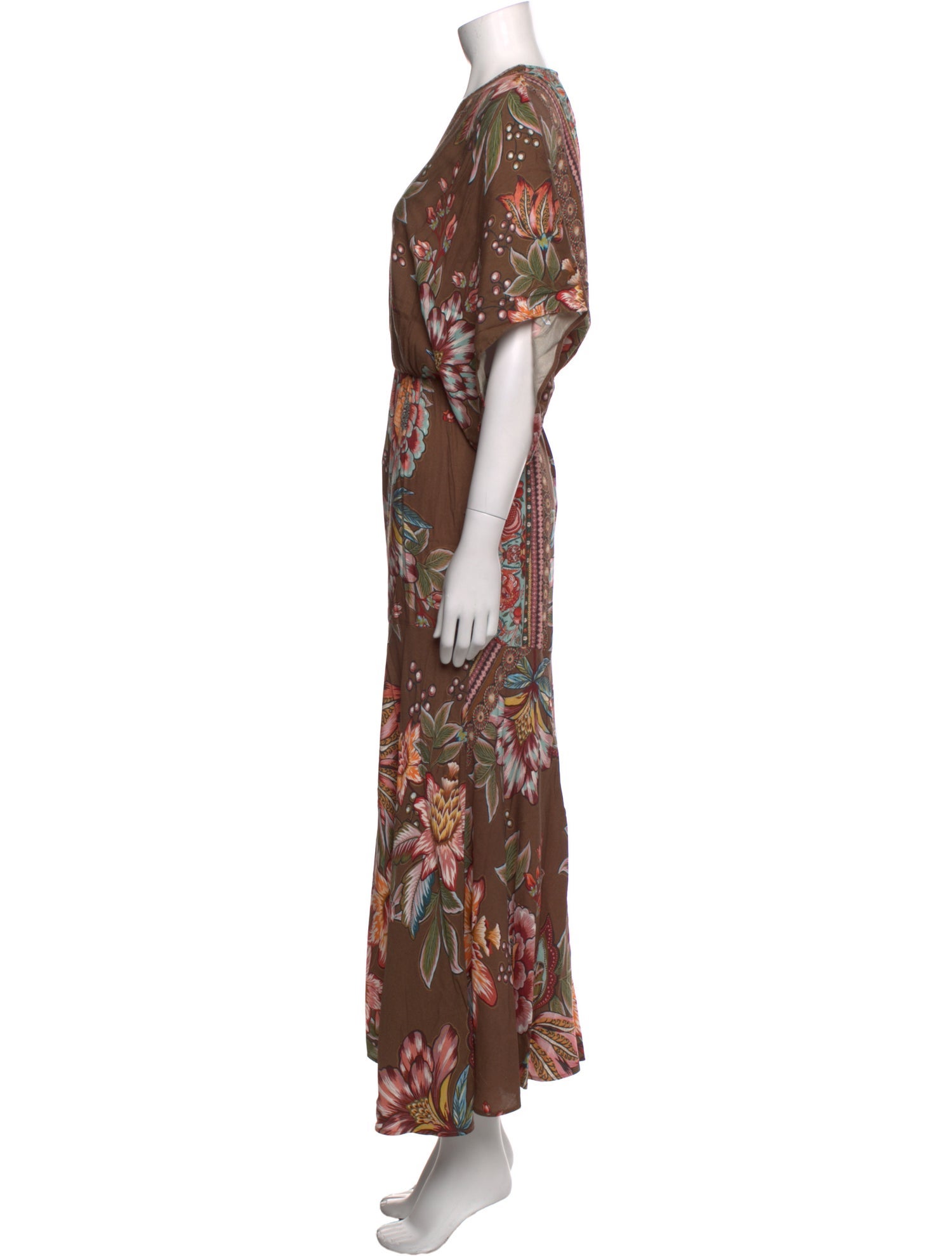 Farm Rio Floral Print Long Dress