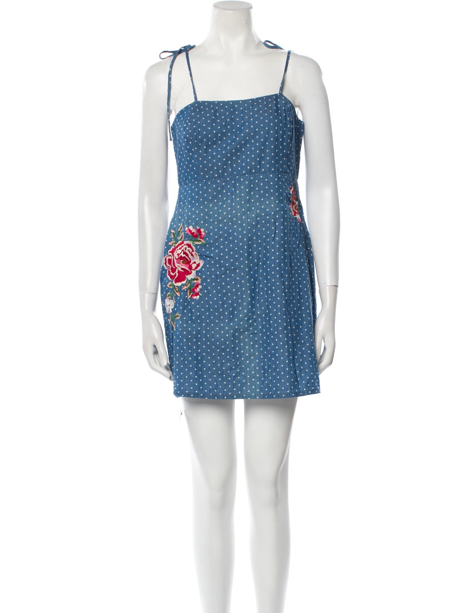 Farm Rio Polka Dot Print Long Dress