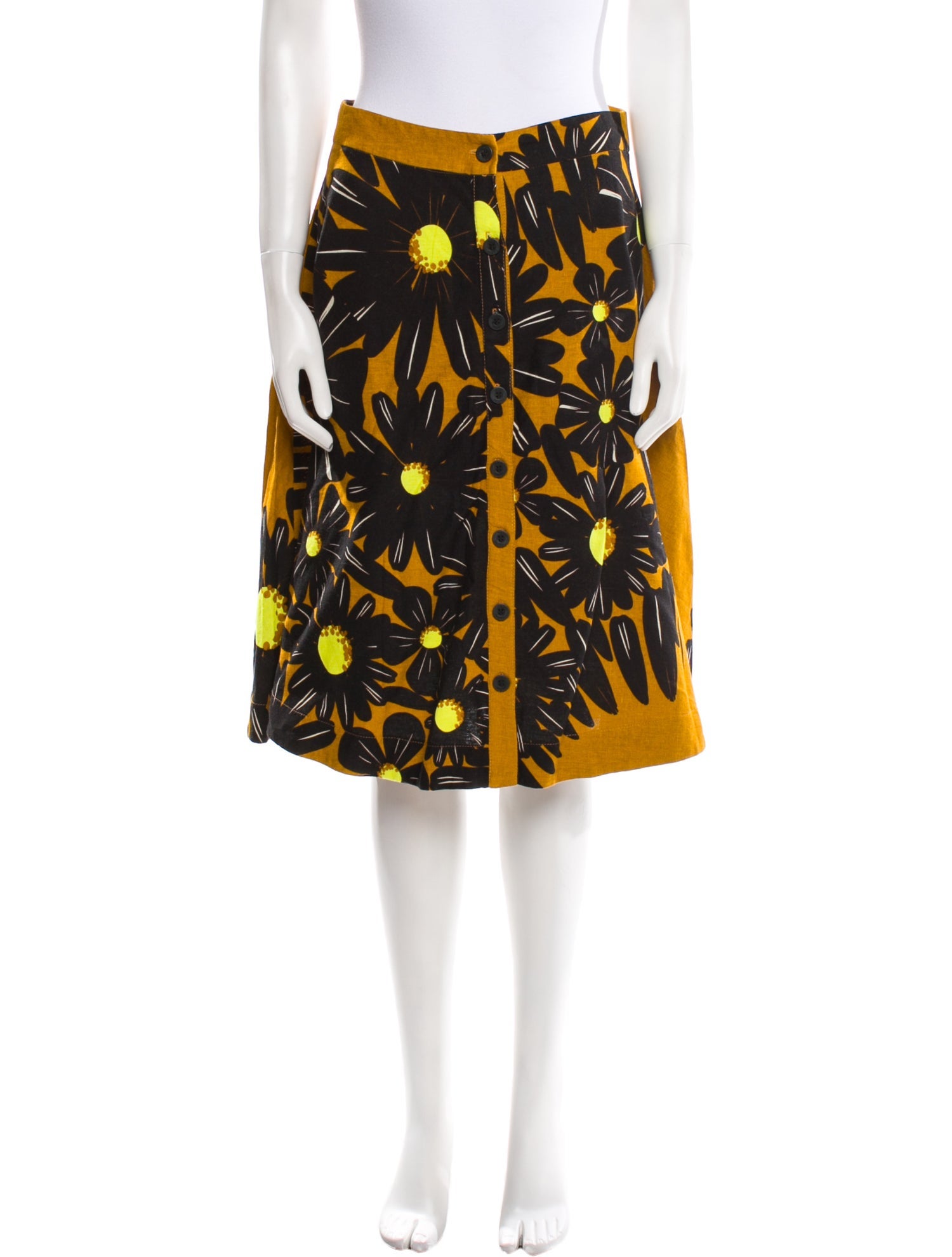 Farm Rio Linen Knee-Length Skirt