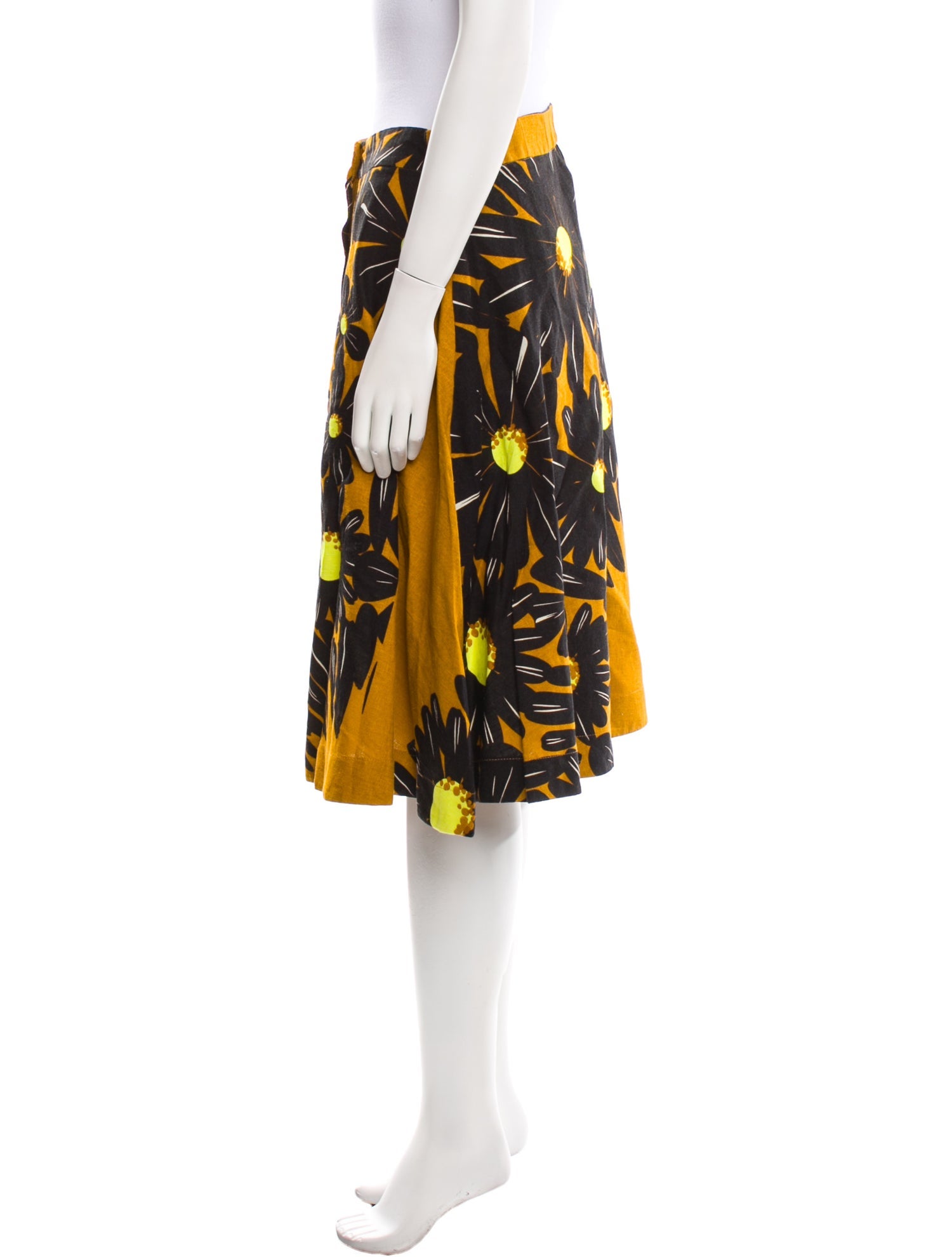 Farm Rio Linen Knee-Length Skirt