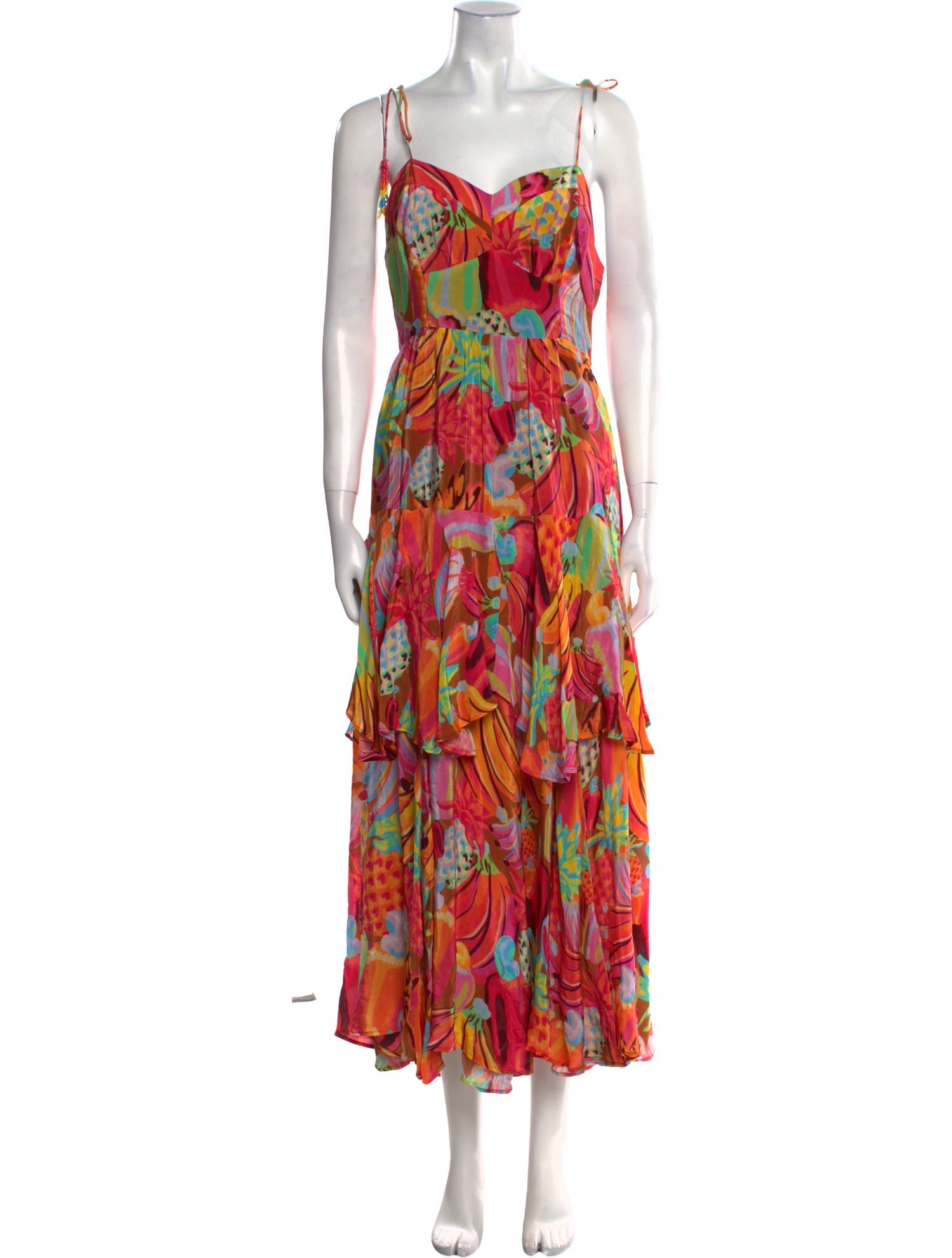Farm Rio Floral Print Midi Length Dress w/ Tags