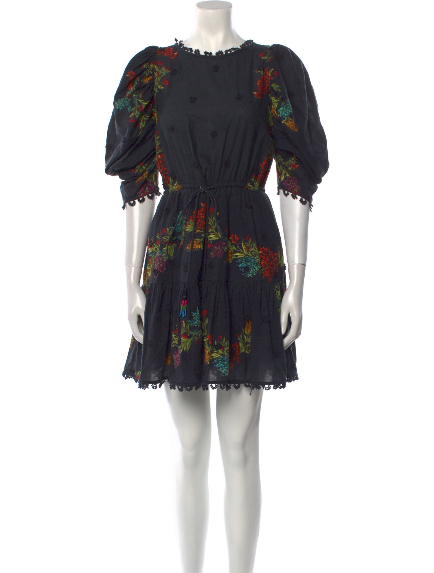 Farm Rio Floral Print Mini Dress