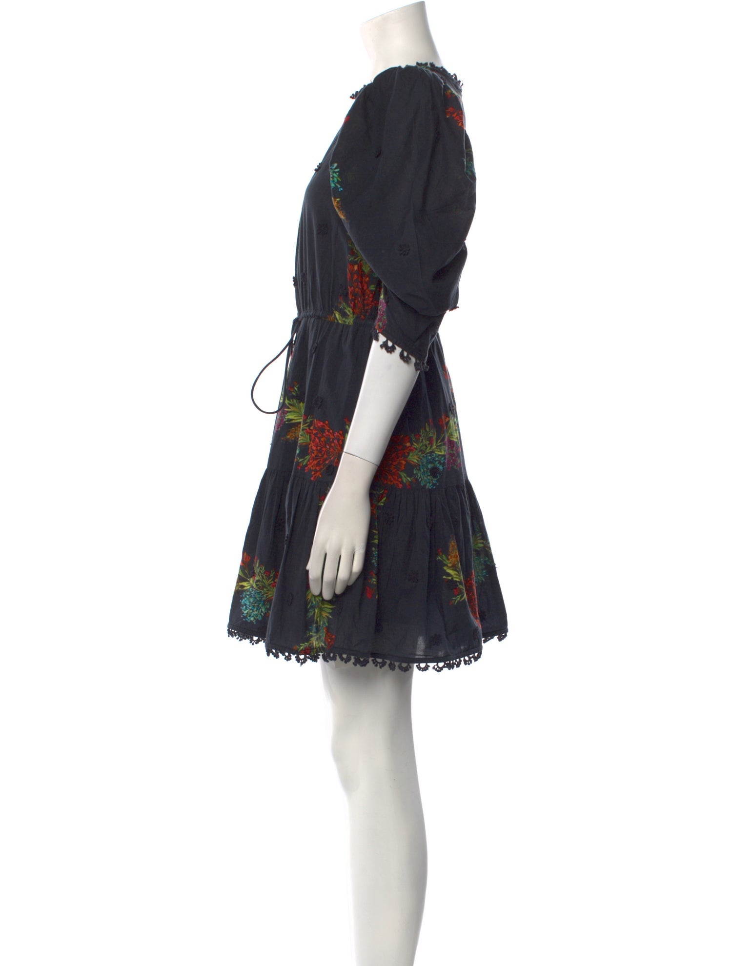 Farm Rio Floral Print Mini Dress