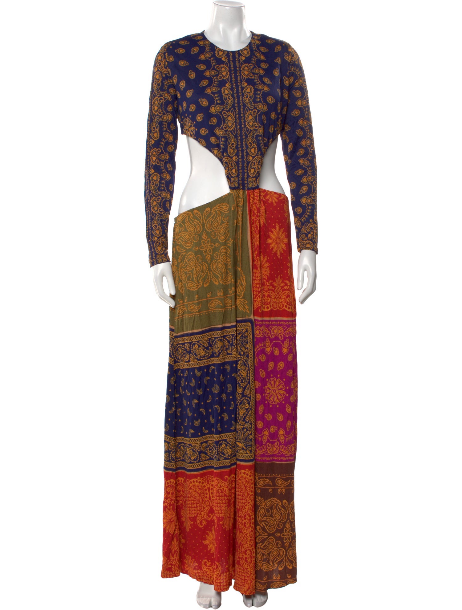 Farm Rio Paisley Print Long Dress w/ Tags