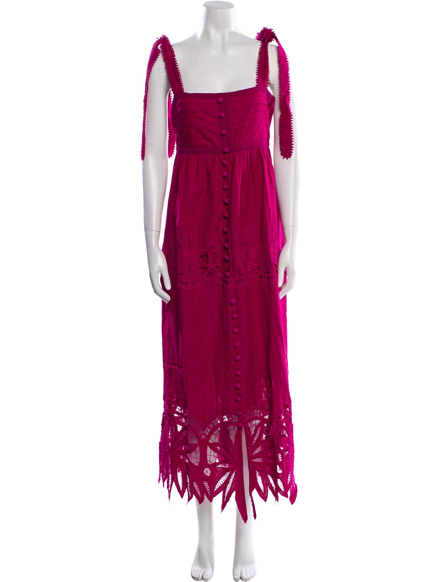 Farm Rio Square Neckline Long Dress