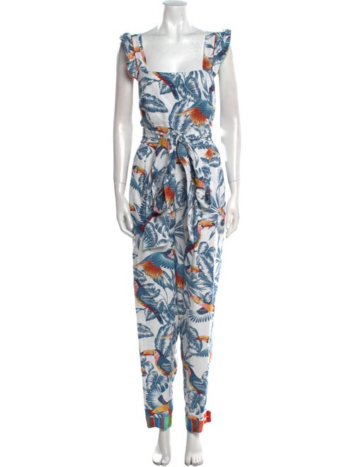 Farm Rio Linen Printed Jumpsuit