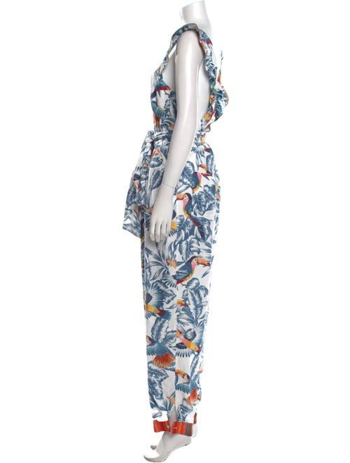 Farm Rio Linen Printed Jumpsuit