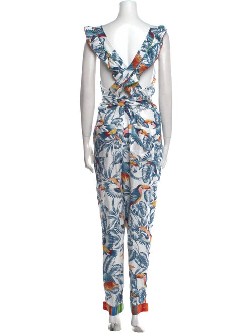 Farm Rio Linen Printed Jumpsuit