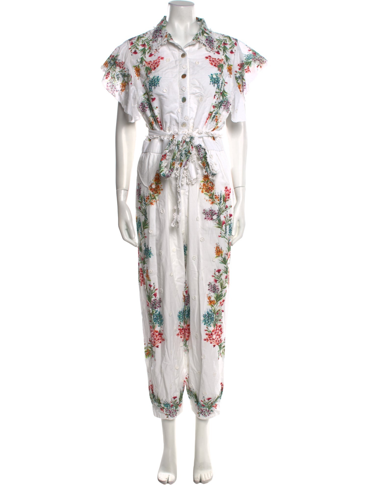 Farm Rio Floral Print Jumpsuit